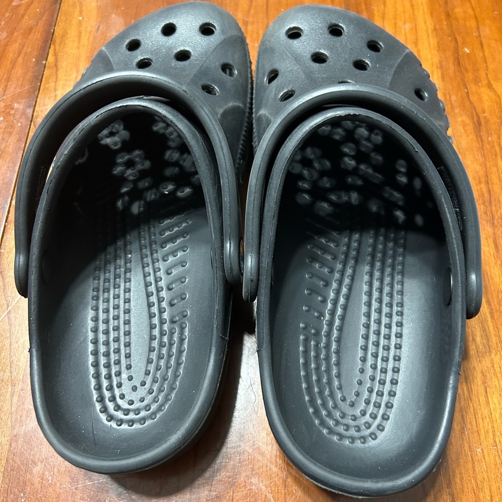 CROCS Black Water Shoes with Perforated Design